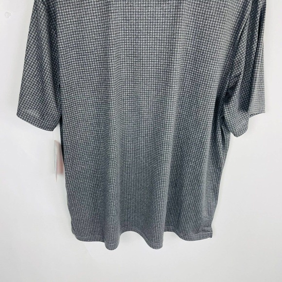 New PGA TOUR Mens Sz XXL Grey Checkered Polo Shirt Stretch NWT - Picture 8 of 8